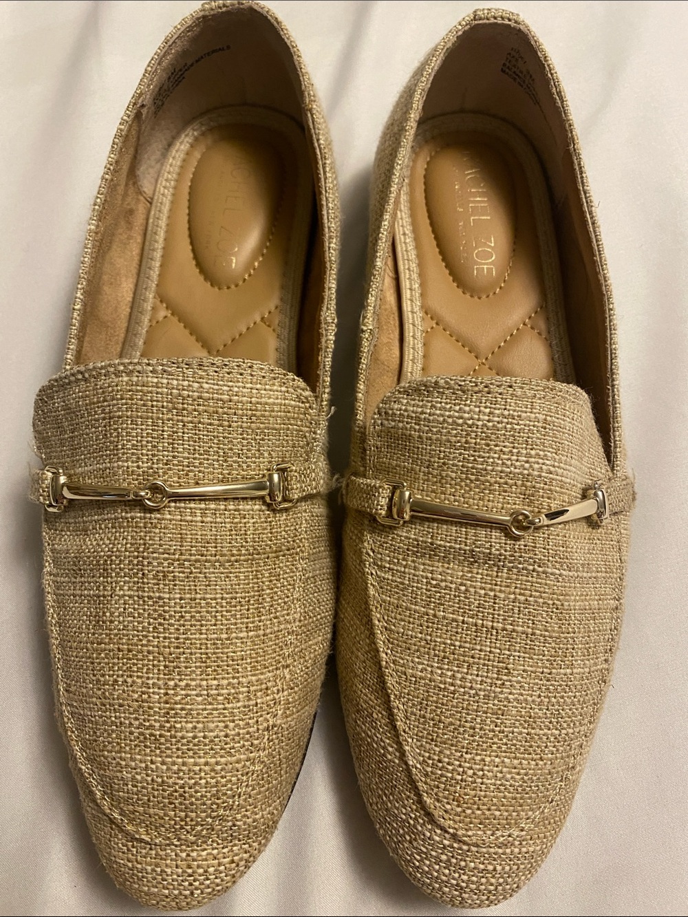 Rachel Zoe Women's beige loafers 8